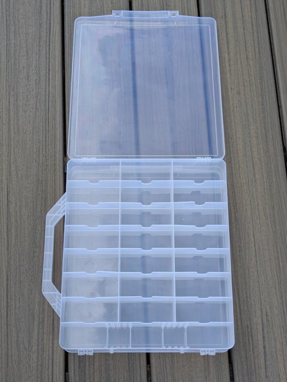 Double sides Storage Bin Organizer Container w/Handles 48 Grids
